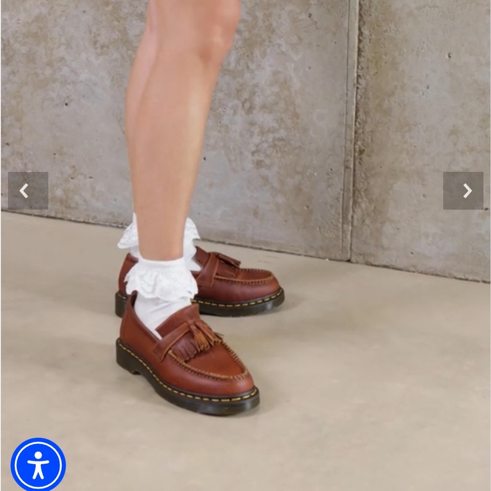 Dr. Martens Brown Leather Tassel Loafers Adrian
